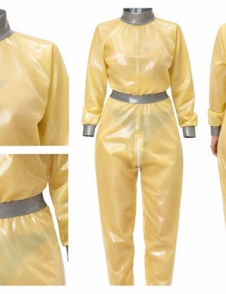 Unisex Lockerer Latex Catsuit